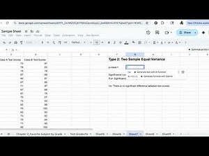 How to Run Every Type of T-Test in Google Sheets (in 8 Minutes!)