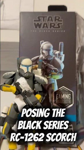 Posing the Black Series Scorch Republic commando Rc-1262 #blackseries #republiccommando #starwars