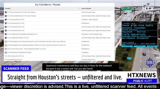A real-time stream of police, fire, and EMS radio traffic from across the Houston area. The audio is raw and uncut, shared exactly as it comes through. Please remember: All information heard is unconfirmed, unverified, and may change as situations evolve. Viewer discretion is advised. I’ll be monitoring the feed closely and posting updates in the chat. Tune in and follow along with me as we track what’s happening across HTX in real time. Stay safe, Houston. #HTXNEWS #HouNews #HoustonScanner #HCS