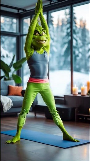 Yoga with the Grinch💚