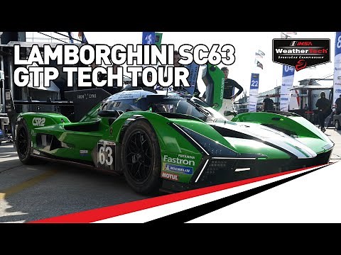 Romain Grosjean Explains the NEW Lamborghini SC63 Hybrid Race Car | IMSA GTP Tech Tour