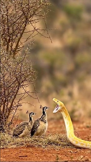Python attack peacock 🦚 child! but Eagle changed the game #shorts #wildlife