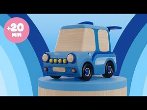 Vehicle Songs for Kids 🚌🚂 | Learn Colors and Animals | Pim Pam Pino