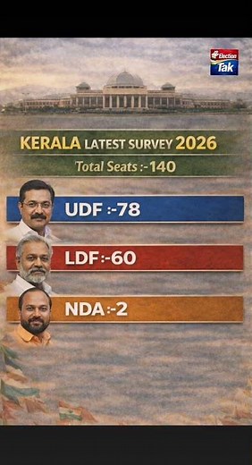 Kerala Election 2026 Survey Results 🔥 UDF Leads | Full Analysis