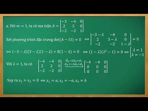 Chéo hóa ma trận và ứng dụng | Đại số tuyến tính | Toán Đại học