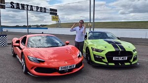 Ferrari 296 GTS vs Shelby GT500 Drag Race