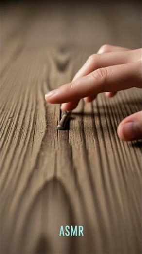 The Nail Scratch (ASMR Scratching Wood Grain with Fingernail for Deep Tingles) 🪵✨