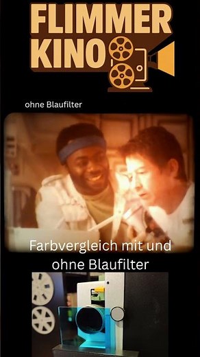 Farbvergleich mit und ohne #Blaufilter #super8 #alien #retro #film