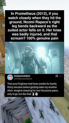 134K views · 244 reactions | In Prometheus (2012), if you watch closely when they hit the ground, Noomi Rapace's right leg bends | Movie Gossip | Facebook