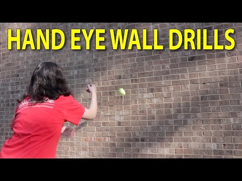 Tennis Ball Hand Eye Coordination Drills For Beginners Using A Wall