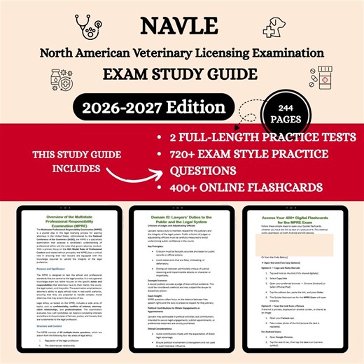 NAVLE Exam Review 2026 | Navle Exam Study Guide | North American Veterinary Licensing Examination | Navle Practice Ebook | Navle Flashcards - Etsy Canada