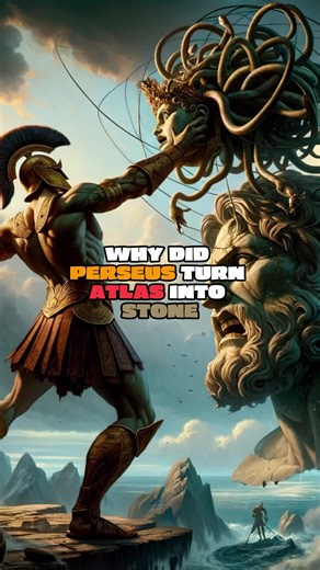Perseus Turning Atlas: The Mythological Transformation Explained