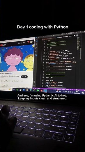 Try to learn py the safe way with pydantic AI #pydanticai #aidev #python #codinglife
