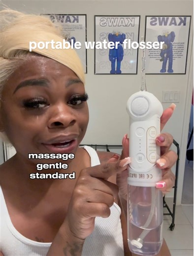 14K views · 87 reactions | my new water flosser is travel-friendly & powerful  the perfect self-care essential 懶 link in bio  Code Tempest40 for 40% off #usmile #usmilec10 #waterflosser #oralhygienetips | Tempest Roshelle | Facebook