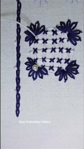 Delicate Thread and Beads Lace Border Tutorial | Thread and beads work Embroidery for Beginners