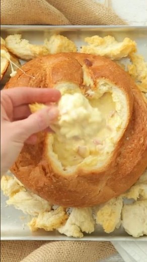 Bacon and cheese cob loaf | taste.com.au