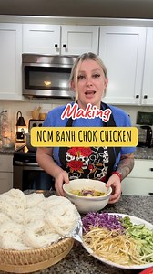 Made Nom Banh Chok Chicken for my picky Cambodian husband who does not eat fish in a soup! #khmer #cambodian #noodles #foodie #food #recipe #foryou | Hungry Housewife