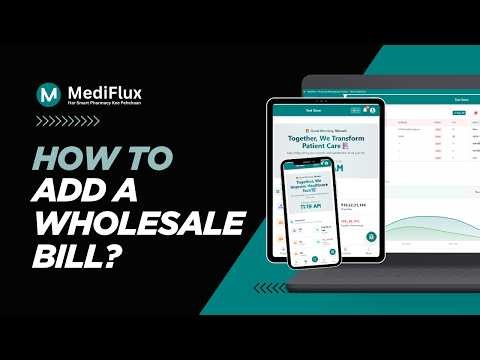 How to Create a Wholesale Bill in MediFlux | Pharmacy Software Tutorial