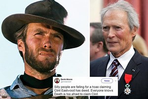 Clint Eastwood death report proven to be FALSE - as cruel hoax about the Hollywood legend, 87, goes viral