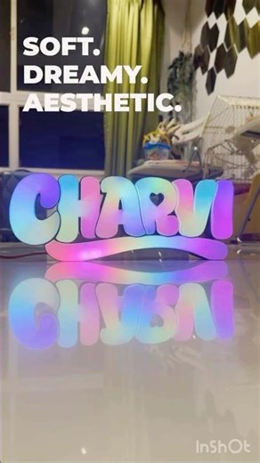 Customised 3d printed led name #ledname #customized #giftideas