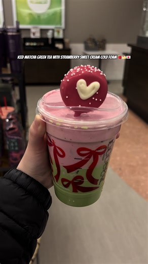 Cute Strawberry Cake Pop Drink for Valentine's Day