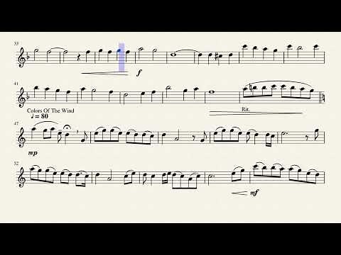 Disney Medley Sheet for Alto sax