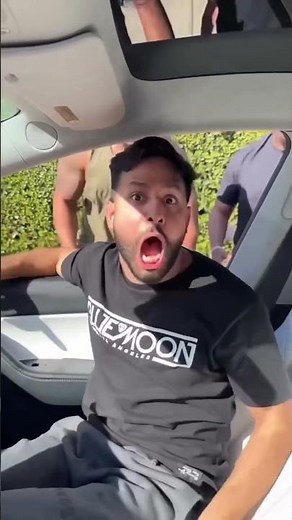 Water Bomb Prank Turns Hilarious as Big Guys Drag Prankster Out of Car!