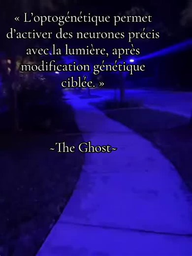 #nasa Qu’est-ce que l’optogénétique, scientifiquement ? L’optogénétique est une technique de neurosciences expérimentales qui permet d’activer ou d’inhiber des cellules spécifiques, principalement des neurones, à l’aide de la lumière, à condition que ces cellules aient été génétiquement modifiées pour devenir photosensibles. Le principe repose sur l’introduction, dans certaines cellules ciblées, de gènes codant pour des protéines sensibles à la lumière (opsines), souvent issues de micro-organism