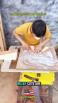 Smart Wood Shaping Skills ⚙️🪵 #DIY #Tools #Woodworking #WoodShaping #CarpentrySkills