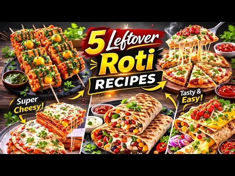 5 Amazing Leftover Roti Recipes | Easy & Tasty Roti Snacks Ideas