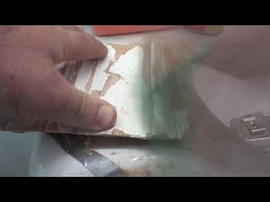 How to repair water damaged baseboard with Bondo
