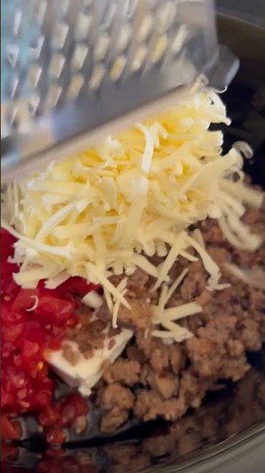 Sausage Rotel dip in the Slow Cooker