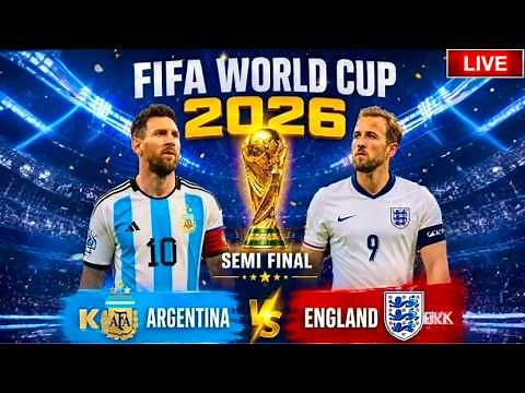 🔴LIVE: Argentina vs England Live l FIFA World Cup 2026 Live l eFootball 2026 l Game Video Simulation