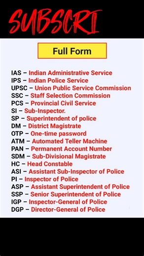 IAS & IPS FULL FORM || GENERAL KNOWLEDGE QUESTIONS #krishnaofficial #ips