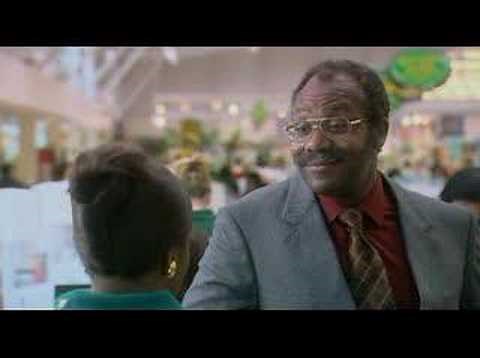 Donovan and Mrs Johnson in the supermarket