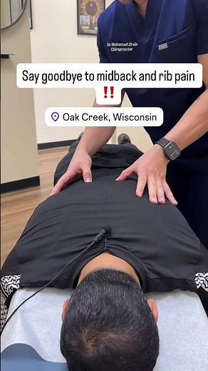 Mid-Back & Rib Pain Relief with Chiropractic Adjustment! 💥🦴 #chiropractic #backpainrelief