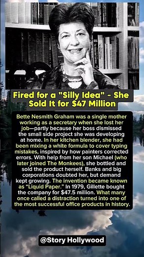 Fired for a "Silly Idea" - She Sold It for $47 Million. #shorts #celebrity #story #hollywood