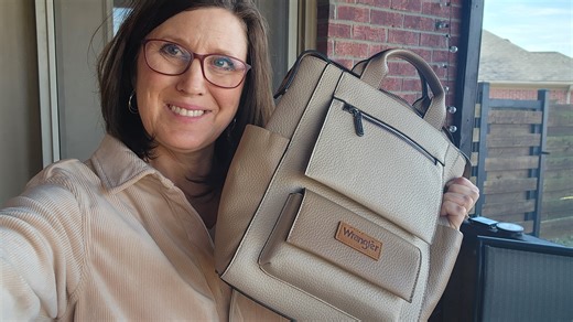 Watch Features and styles of the Wrangler backpack purse on Amazon Live
