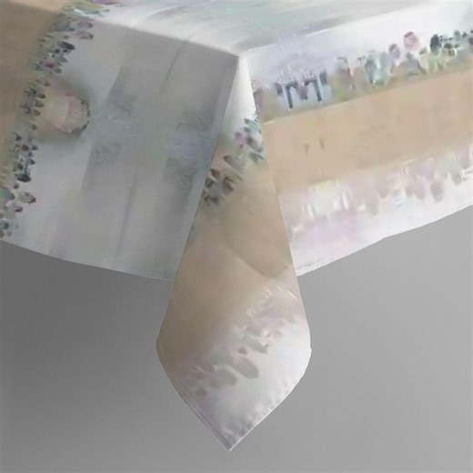 Artistic Judaica Mandala Tablecloth | Waterproof Polyester Jewish Holiday Decor (120x60) - Etsy