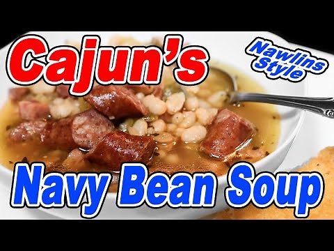 Cajun Style Navy Bean Soup | New Orleans Recipe