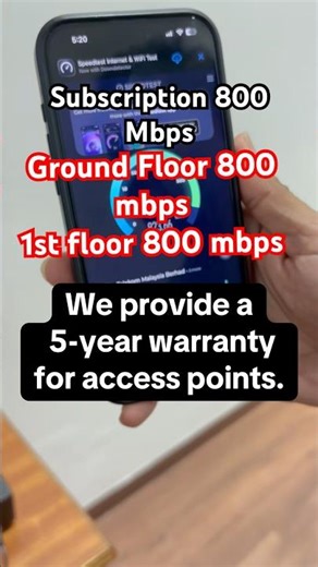 WiFi speed test EAP Omada Access point