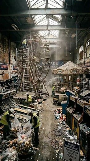 Epic Abandoned Arcade Makeover Timelapse! #arcade #makeover #4k