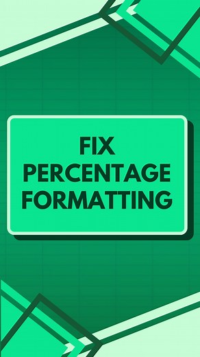 Grant Huang on Instagram: "How to Format Percentages Properly in Excel ✅ Comment EXCEL and I will DM you my Excel Shortcuts Cheat Sheet #excel #exceltips #exceltricks #msexcel #microsoftoffice #accounting #learnexcel"