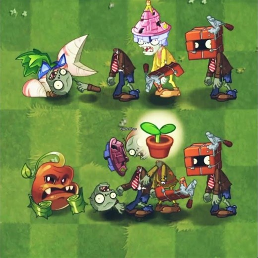 Bean Sprout Vs Brickhead Zombies Vs Parsnip - Who Will Win? PvZ 2