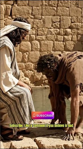 The Man Born Blind Healed by Jesus Christ #JesusMiracle #Healing #BibleShorts #jesus #faith #miracle