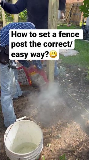 How to set a fence post the correct/easy way?