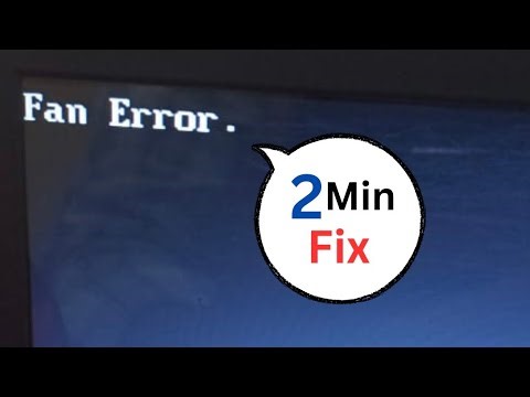 Fan error lenovo thinkpad laptop | fan error in lenovo laptop