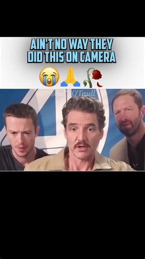 The Fantastic four cast are SHOOK😳 #fantasticfour #pedropascal #marvel #marvelrivals #funny #shorts