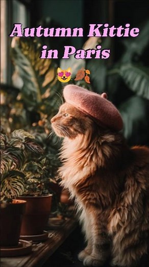 Kittie’s autumn in Paris🍂😽🇫🇷