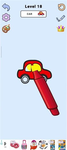 Coloring Game ASMR Level18 #gaming #coloring #car #cars #shortvideo #shorts